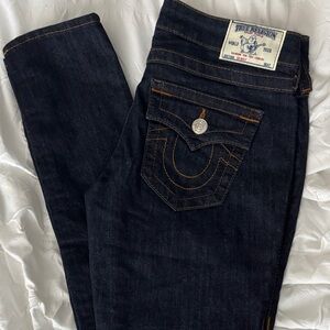 True Religion Dark Wash Skinny Jeans